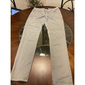 Celebrity Pink Jeans Pants Gray Womens 14/32 Skinny Mid Rise Inseam Whiskers